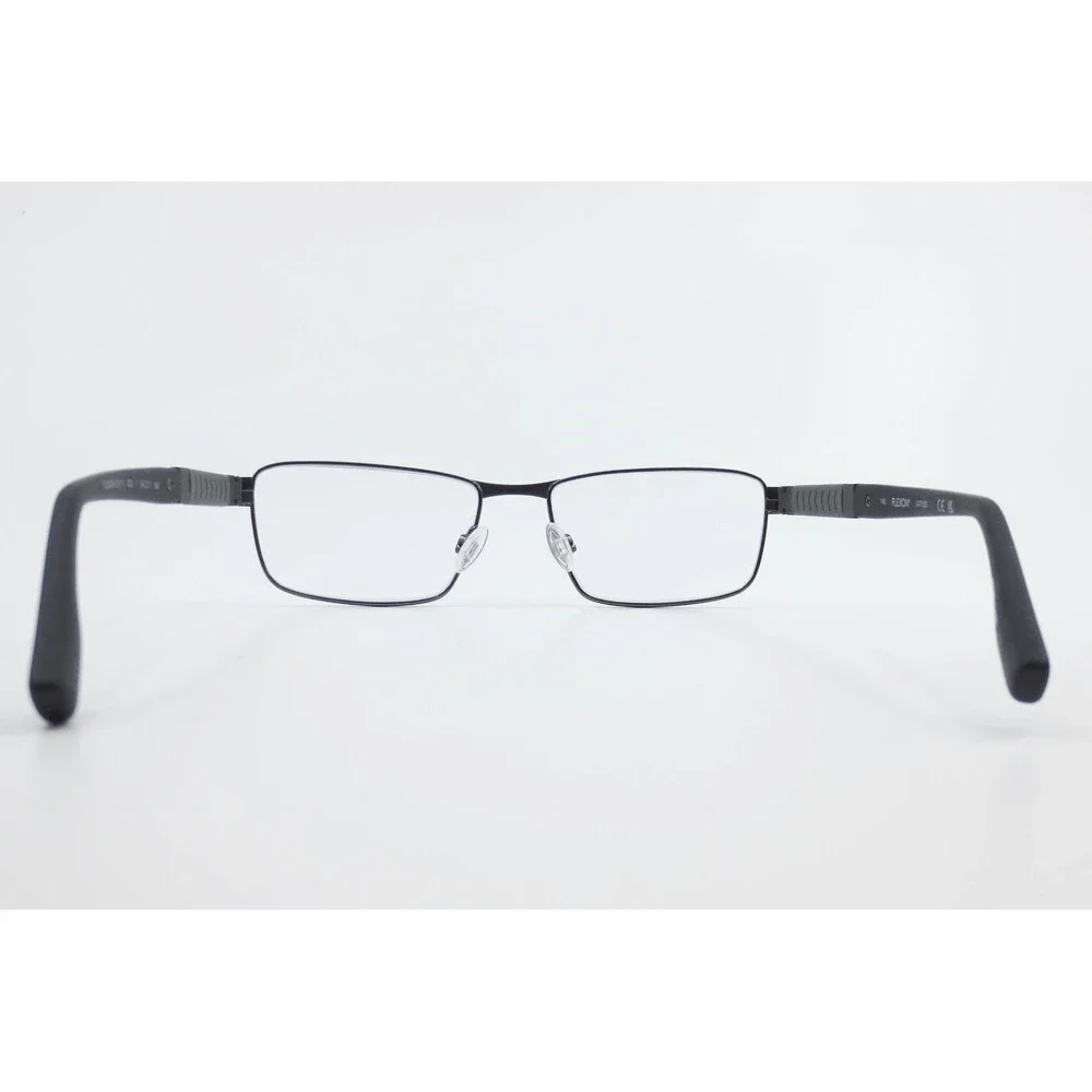 Flexon E1111 033 Latitude Eyeglasses Matte Gunmetal Black Rectangle Frame